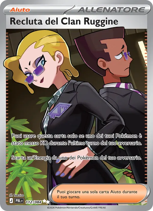 Recluta del Clan Ruggine, Buio Pesto Nº 112
