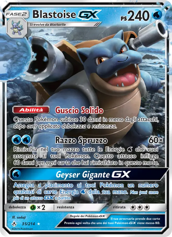 Blastoise GX, Legami Inossidabili Nº 35