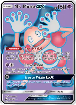 Mr. Mime GX, Tempesta Astrale Nº 156 Normal