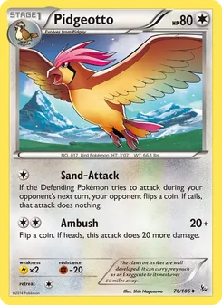 Pidgeotto, Flashfire Nº 76 Normal