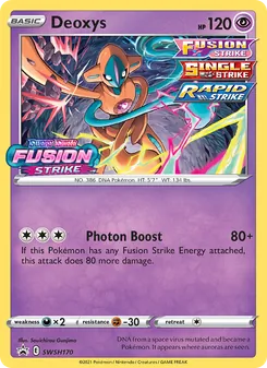Deoxys, SWSH Black Star Promos Nº SWSH170 Normal
