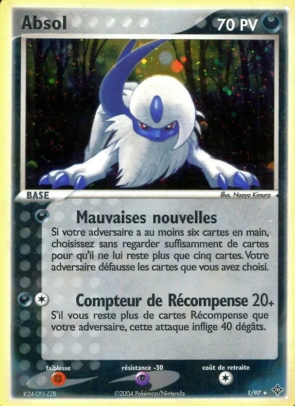 Absol, EX Dragon Nº 1