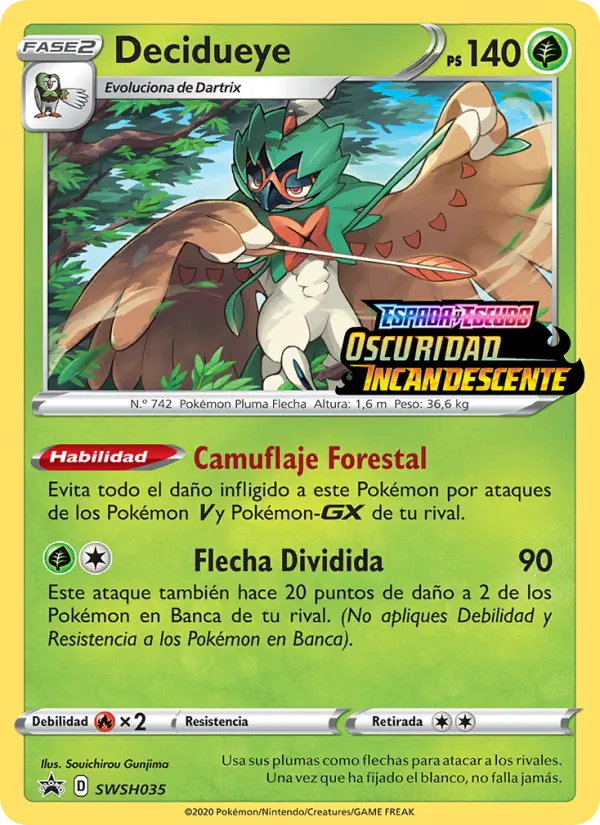 Decidueye, Cartas de promoción ESES No. SWSH035