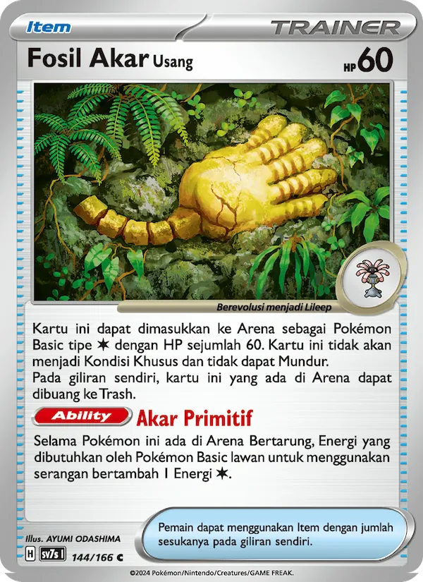 Fosil Akar Usang‌, Bimbingan Rasi No. 144