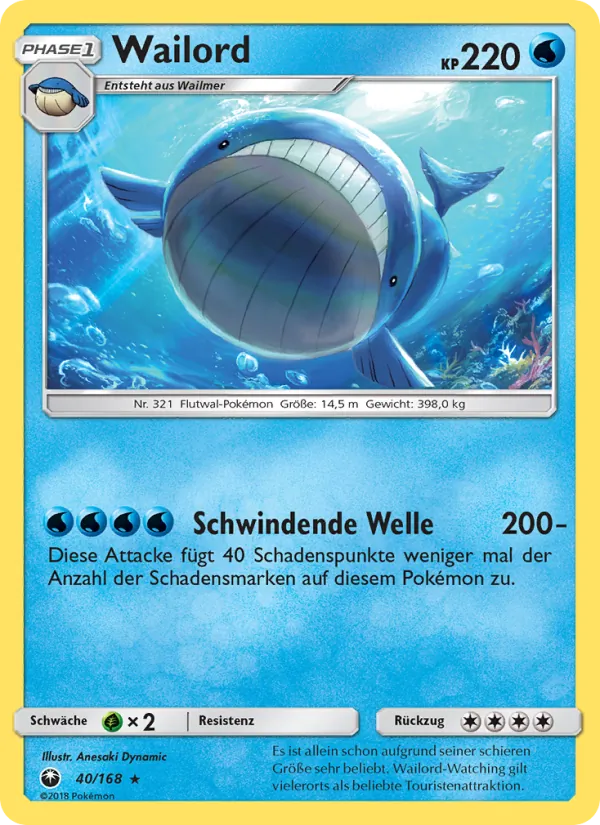 Wailord, Sturm Am Firmament No. 40