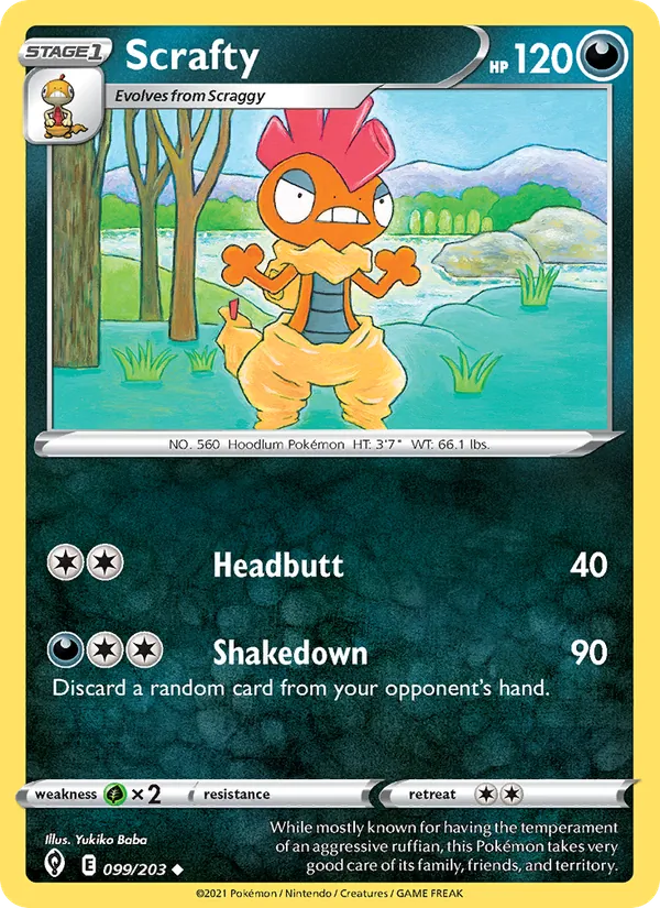 Scrafty, Evolving Skies Nº 99