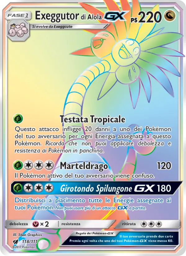 Exeggutor di Alola GX, Invasione Scarlatta Nº 118