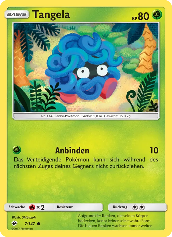 Tangela, Nacht in Flammen No. 7