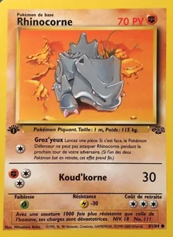 Rhinocorne, Jungle Nº 61 Normal