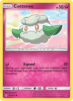 Cottonee, Unbroken Bonds Nº 139 Normal