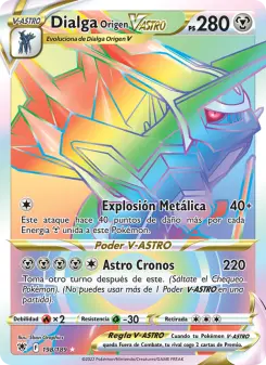 Dialga Origen V-ASTRO, Resplandor Astral No. 198 Holo