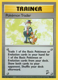 Pokémon Trader, Base Set 2 Nº 106 Normal