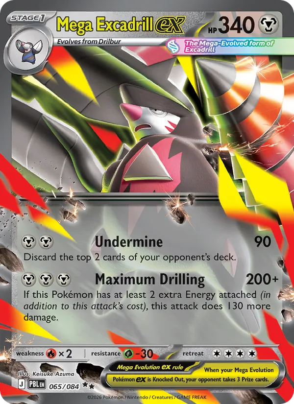 Mega Excadrill ex, Pitch Black No. 065