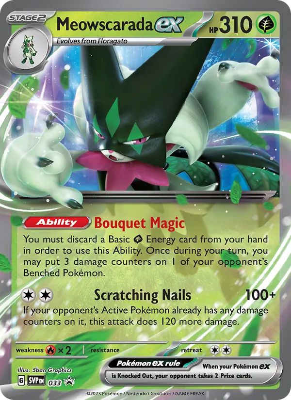 Meowscarada ex, SVP Black Star Promos No. 033