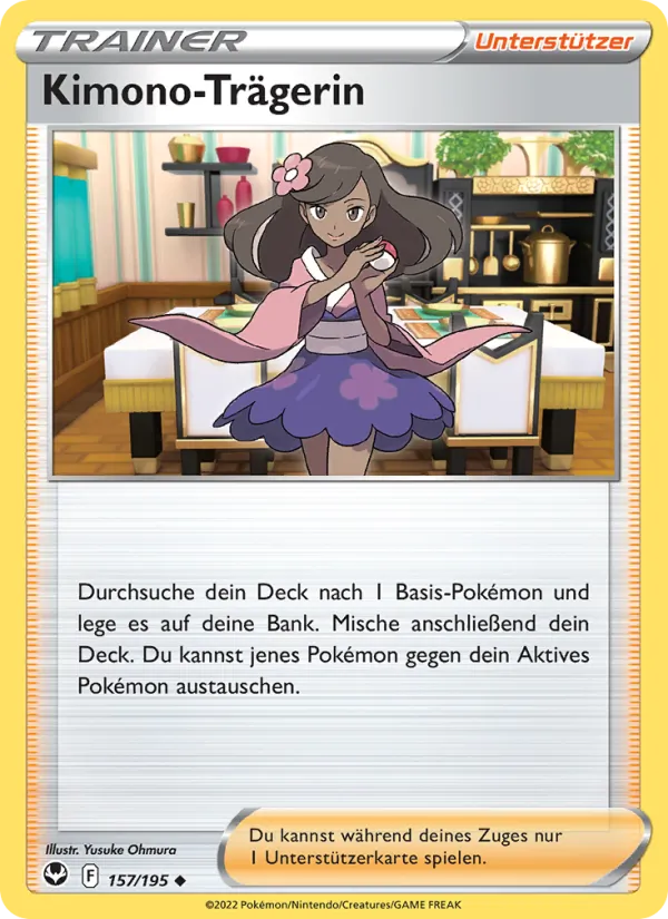Kimono-Trägerin, Silberne Sturmwinde Nº 157