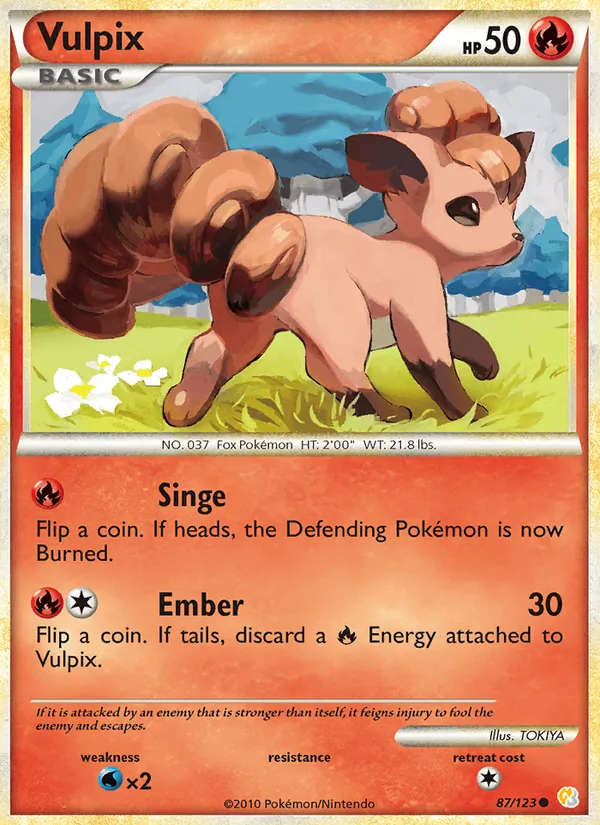 Vulpix, HeartGold SoulSilver No. 87