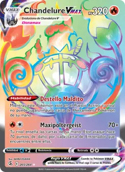 Chandelure VMAX, Golpe Fusión No. 265 Holo