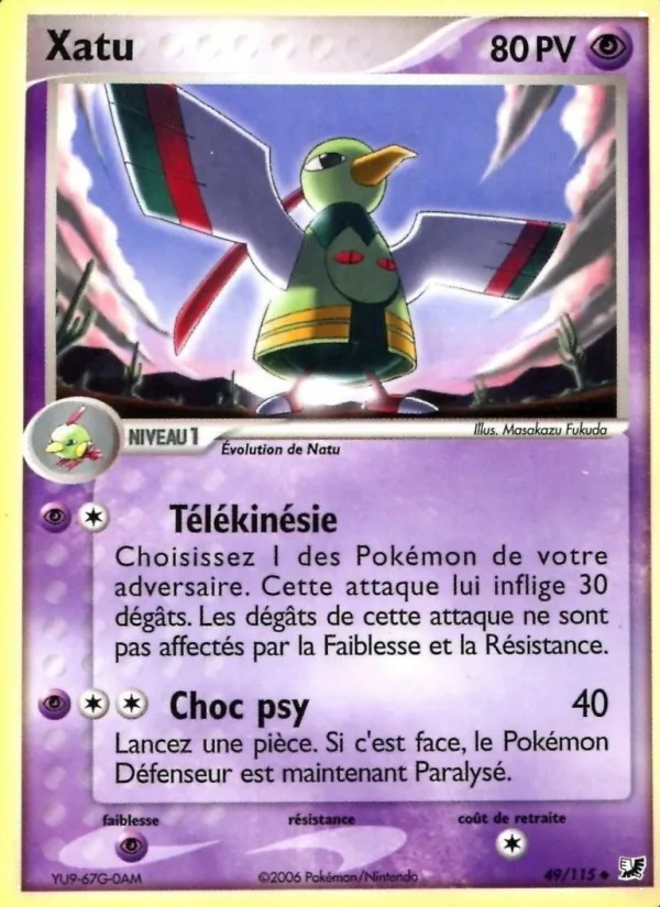 Xatu, EX Forces Cachées No. 49