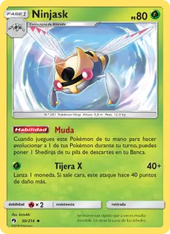 Ninjask, Truenos Perdidos No. 30 Normal