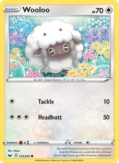 Wooloo, Sword & Shield No. 153 Normal