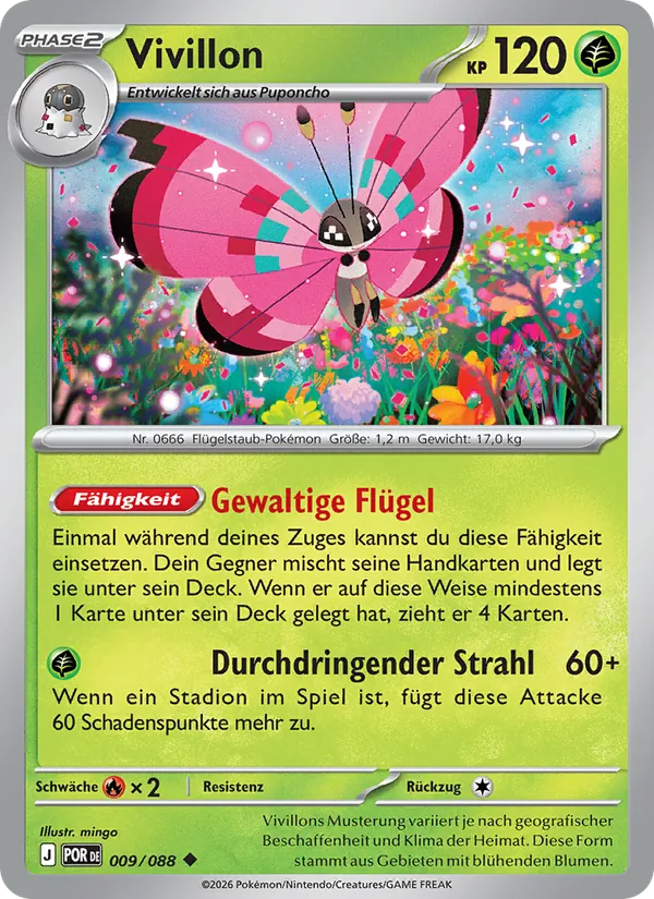Vivillon, Optimale Ordnung No. 009