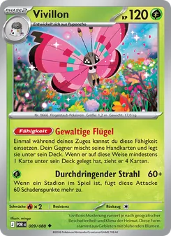 Vivillon, Optimale Ordnung No. 009 Normal