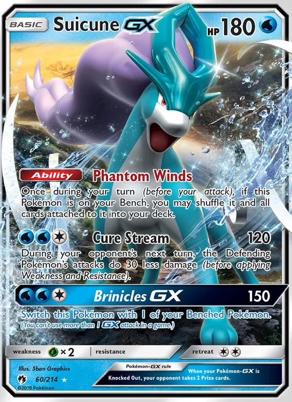 Suicune GX, Lost Thunder No. 60