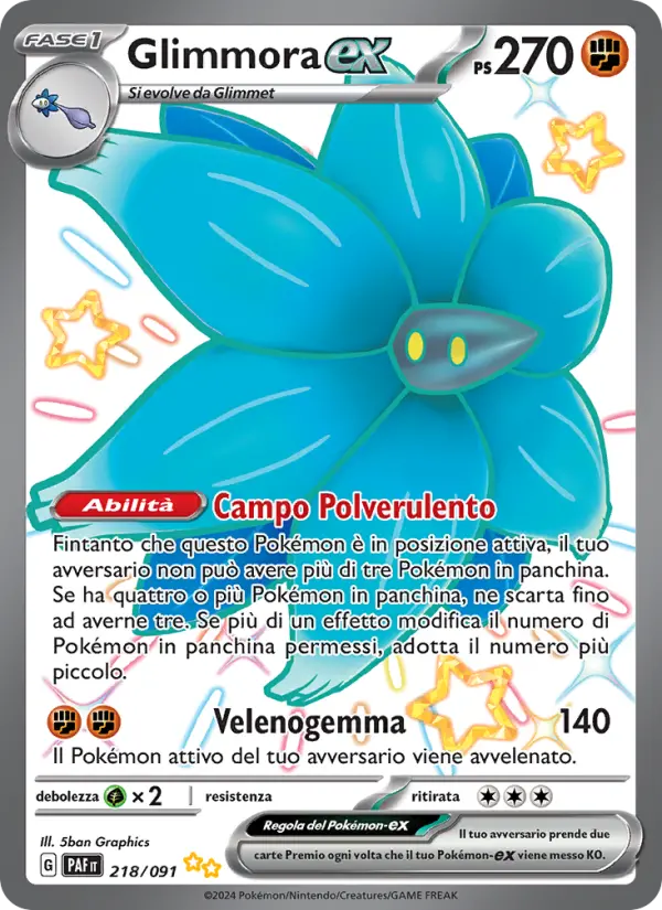 Glimmora-ex, Destino di Paldea No. 218