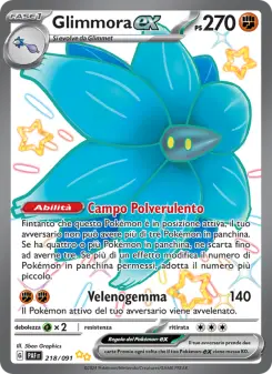Glimmora-ex, Destino di Paldea No. 218 Holo