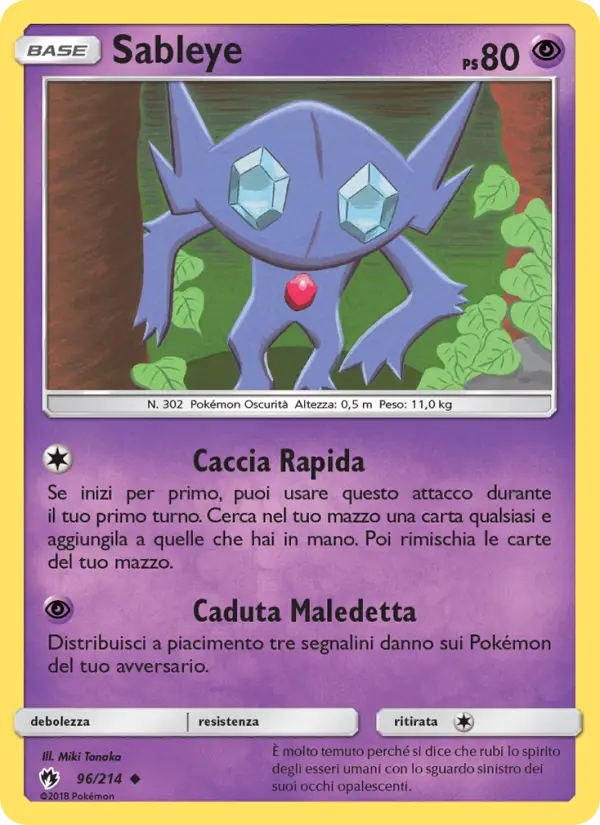 Sableye, Tuoni Perduti Nº 96