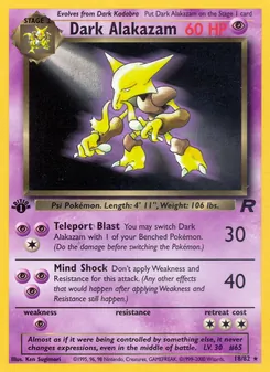 Dark Alakazam, Team Rocket No. 18 Normal