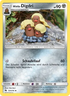 Alola-Digdri, Echo des Donners Nº 123 Normal