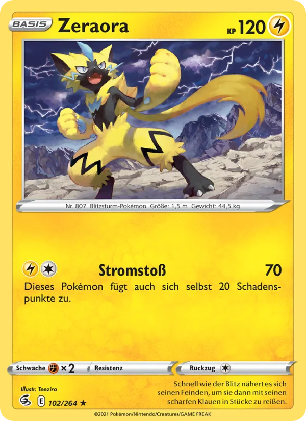 Zeraora, Fusions Angriff No. 102