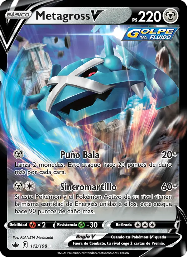Metagross V, Reinado Escalofriante No. 112