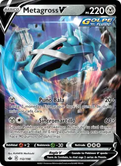 Metagross V, Reinado Escalofriante No. 112 Holo