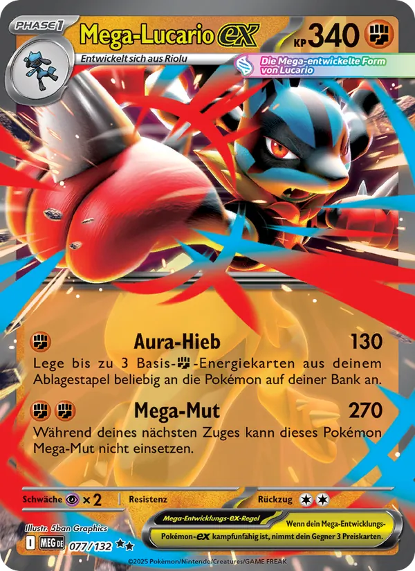 Mega-Lucario-ex, Mega-Entwicklung Nº 077