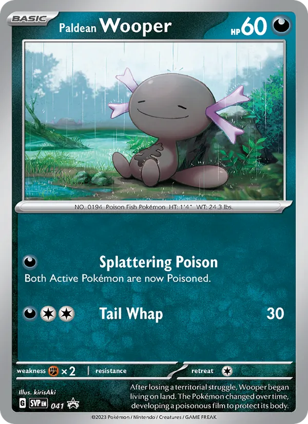 Paldean Wooper, SVP Black Star Promos No. 041