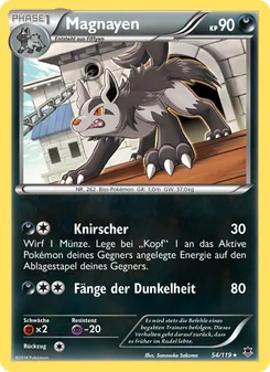 Magnayen, Phantomkräfte Nº 54 Normal