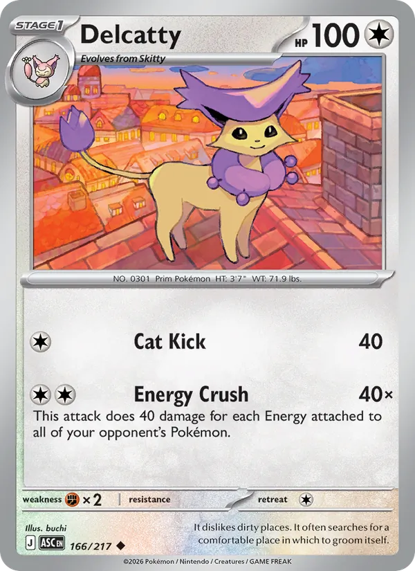 Delcatty, Ascended Heroes Nº 166