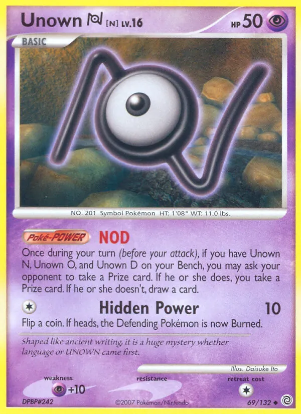 Unown N, Secret Wonders No. 69