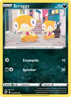 Scraggy, Camino de Campeones Nº 41 Normal