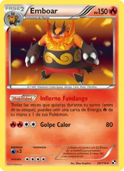 Emboar, Negro y Blanco No. 20 Normal