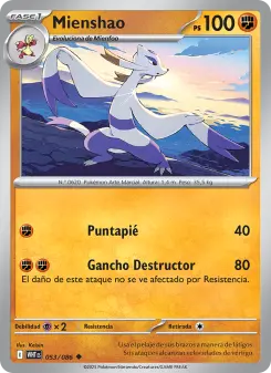 Mienshao, Llama Blanca Nº 053 Normal