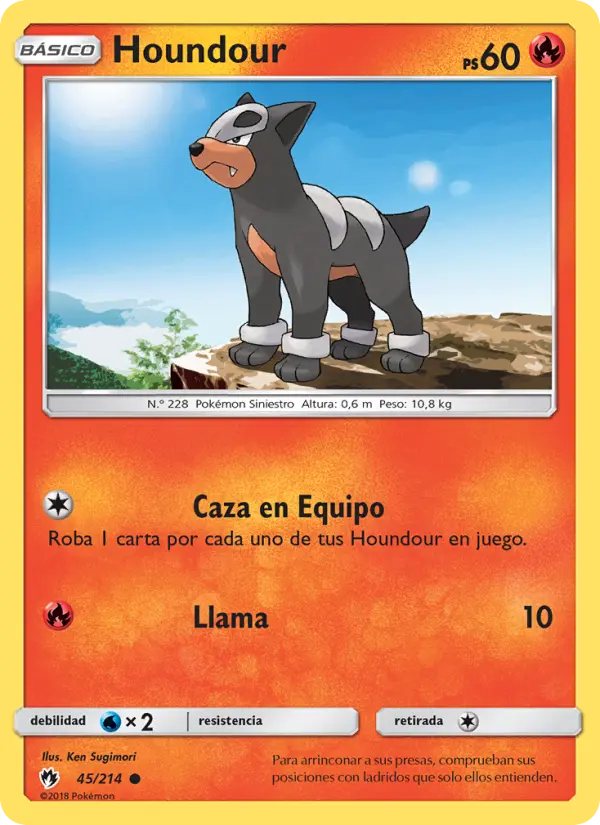Houndour, Truenos Perdidos No. 45