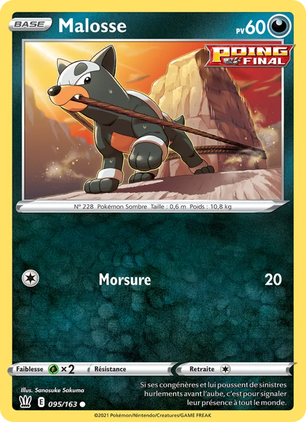 Malosse, Styles de combat Nº 95