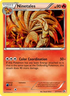 Ninetales, Legendary Treasures No. 21 Normal