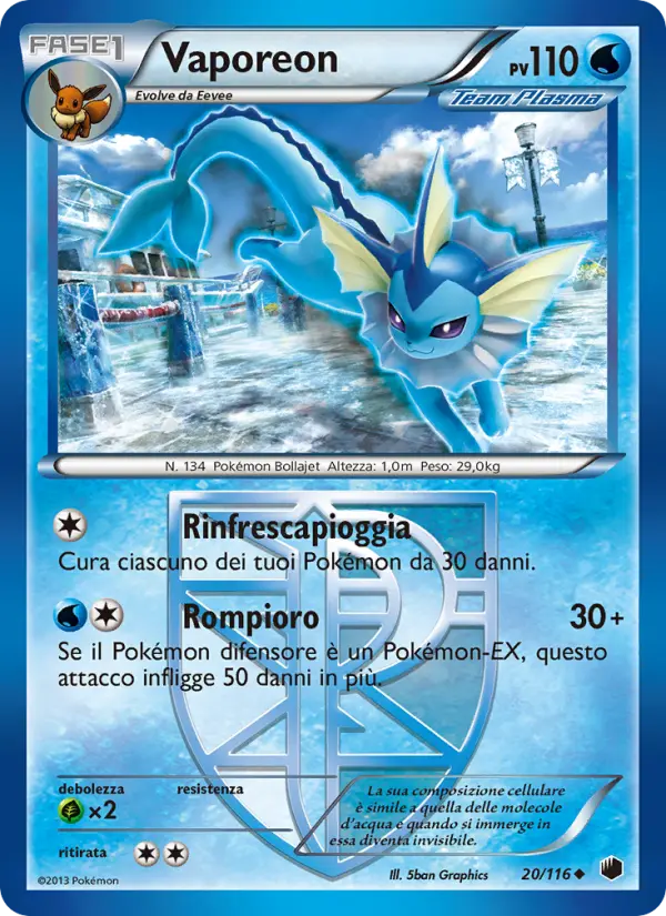 Vaporeon, Glaciazione Plasma No. 20
