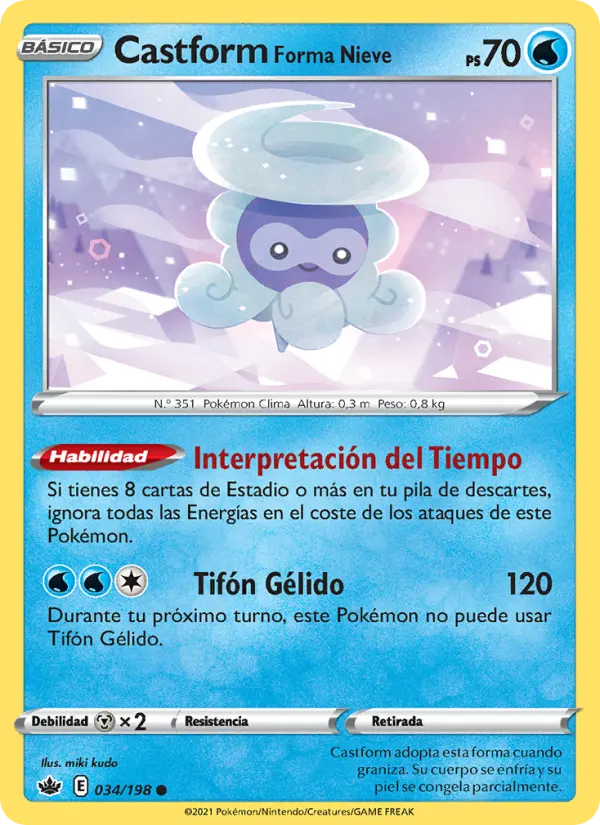 Castform Forma Nieve, Reinado Escalofriante No. 34