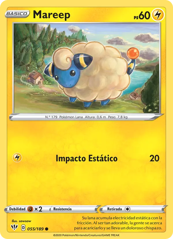 Mareep, Oscuridad Incandescente Nº 55