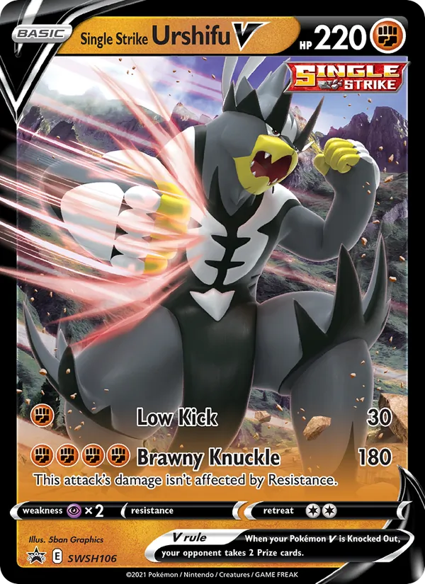 Single Strike Urshifu V, SWSH Black Star Promos Nº SWSH106